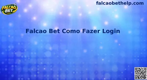 Guia de login Falcao Bet